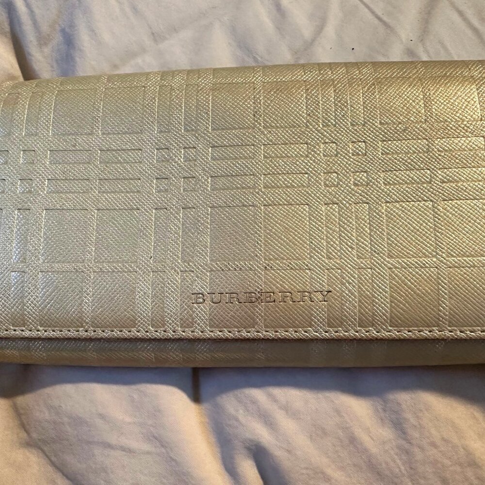 Burberry Shimmer Gold Long Wallet
